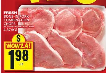 Food Basics Bone-in pork combination chops offer