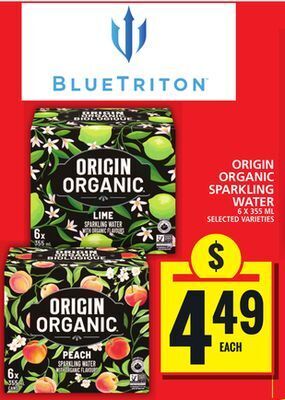 Food Basics Organic sparkling water offer