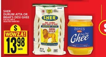 Food Basics Sher durum atta or brar's desi ghee offer