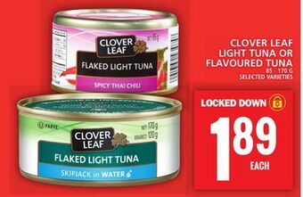 Food Basics Clover leaf light tuna or flavoured tuna offer
