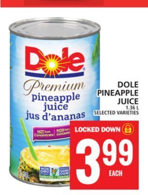 Food Basics Dole pineapple juice offer
