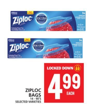 Food Basics Ziploc bags offer