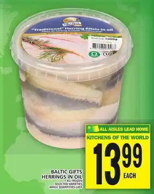 Food Basics Baltic gifts herrings in oil offer