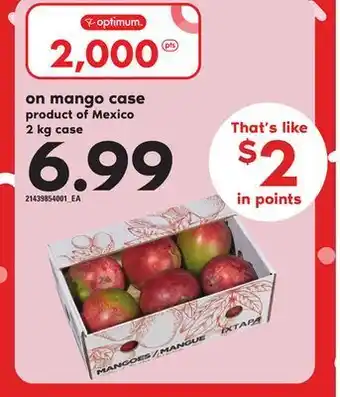 Loblaws Mango case, 2 kg case offer