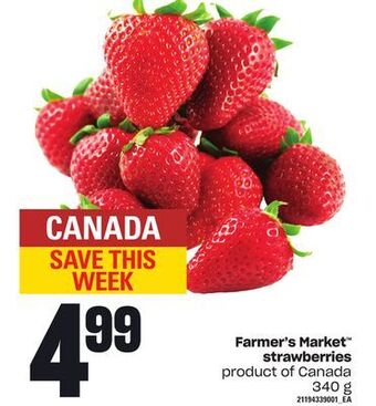 Loblaws Farmer's market™ strawberries, 340 g offer