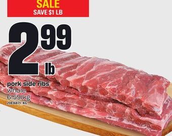 Loblaws Pork side ribs offer