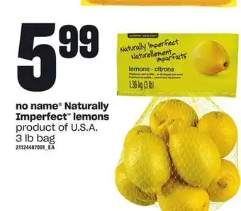 Loblaws No name® naturally imperfect™ lemons, 3 lb bag offer