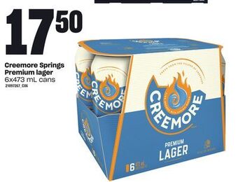 Loblaws Creemore springs premium lager, 6x473 ml cans offer