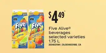 Loblaws Five alive® beverages, 1.75 l offer