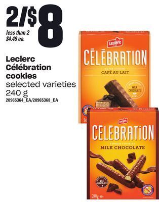 Loblaws Leclerc célébration cookies, 240 g offer