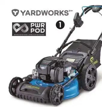 Canadian Tire Yardworks ez steer 163cc gas mower, 21 with pwr pod battery start offer