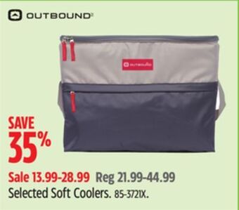 Canadian Tire Outbound selected soft coolers offer