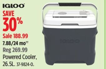 Canadian Tire Igloo powered cooler, 26.5l offer