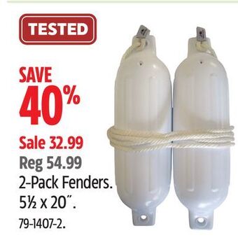 Canadian Tire Dock edge 2-pack fenders offer