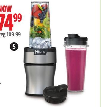 Canadian Tire Ninja nutri personal blender with 2 travel jars offer