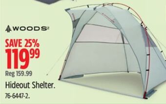 Canadian Tire Woods hideout shelter offer