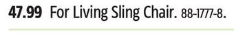 Canadian Tire For living sling chair offer