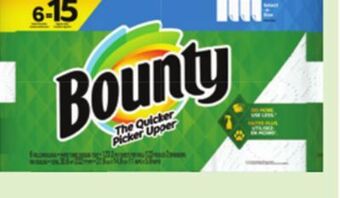 Canadian Tire Bounty paper towel, 6=15 rolls offer