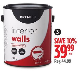 Canadian Tire Premier interior paint offer