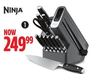 Canadian Tire Ninja 12-pc knife block set with knife sharpener offer