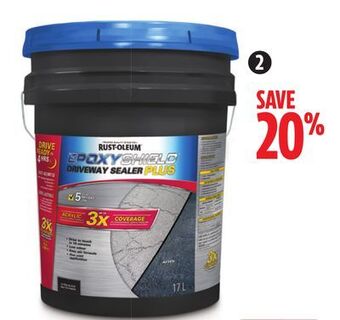 Canadian Tire Epoxyshield 3x driveway sealer plus offer