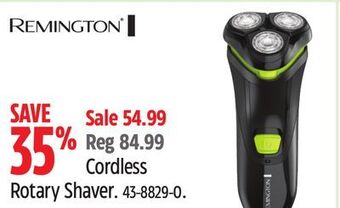 Canadian Tire Remington cordless rotary shaver offer