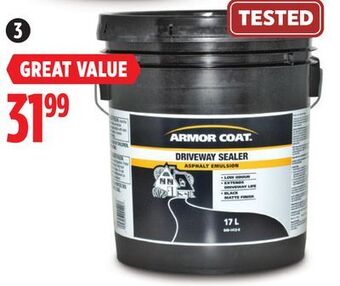 Canadian Tire Armor coat driveway sealer, 17 l offer