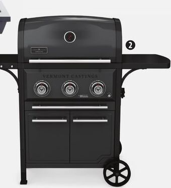 Canadian Tire Vermont castings vanguard 3-burner convertible propane bbq offer