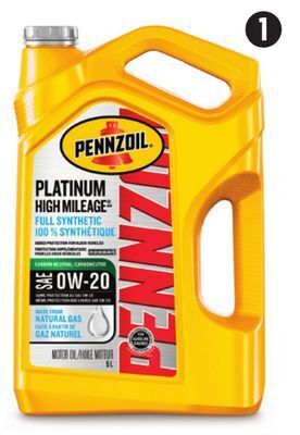 Canadian Tire Pennzoil platinum high mileage synthetic motor oil offer