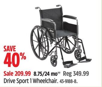 Canadian Tire Drive sport 1 wheelchair offer