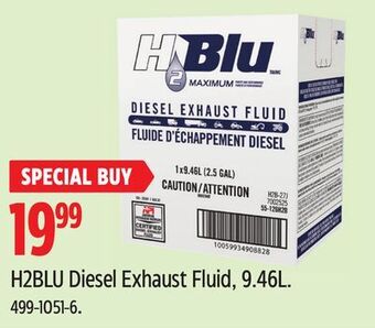 Canadian Tire H2blu diesel exhaust fluid, 9.46l offer