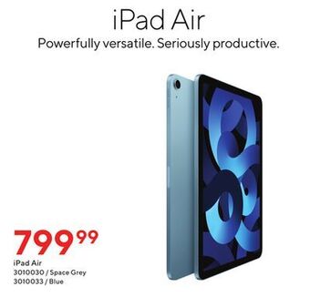 Staples Apple ipad air offer