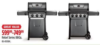 Canadian Tire Napoleon rebel series bbqs offer