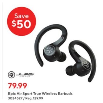 Staples Jlab epic air sport true wireless earbuds - offer