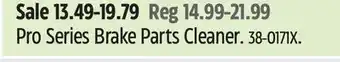 Canadian Tire Crc pro series brake parts cleaner offer