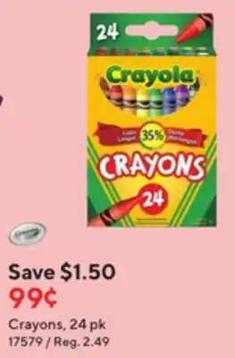 Staples Crayola crayons offer