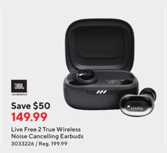 Staples Jbl live free 2 - true wireless noise cancelling earbuds offer