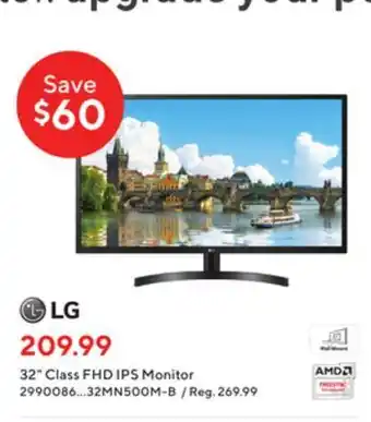 Staples Lg 32 class fhd ips monitor offer