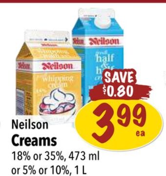Farm Boy Neilson creams offer