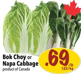 Farm Boy Bok choy or napa cabbage offer