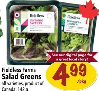 Farm Boy Fieldless farms salad greens offer