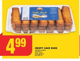 No Frills Crispy cake rusk, 650/750 g offer