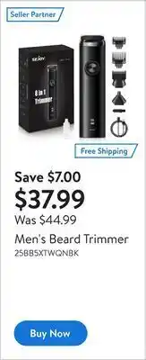 Walmart Men's beard trimmer offer