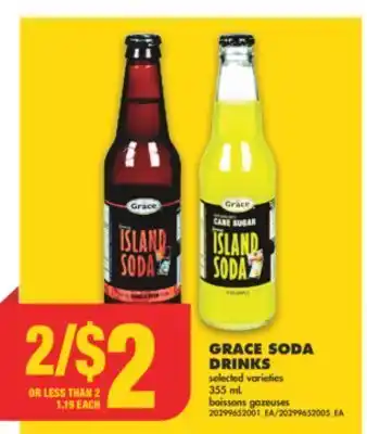 No Frills Grace soda drinks, 355 ml offer