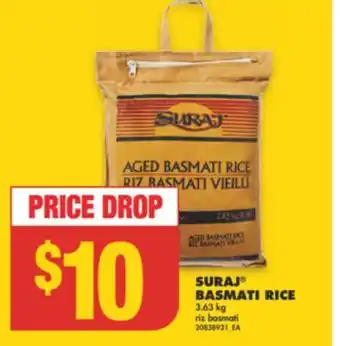 No Frills Suraj® basmati rice, 3.63 kg offer