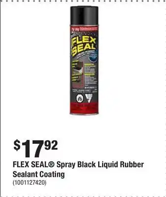 Home Depot Flex seal® spray black liquid rubber sealant coating offer
