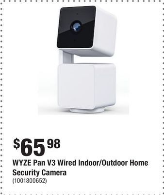 Home Depot Wyze pan v3 wired indoor/outdoor home security camera offer