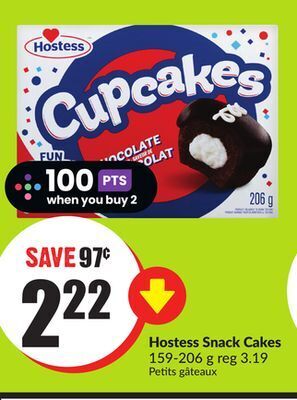FreshCo Hostess snack cakes 159-206 g offer