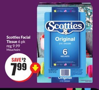 Chalo FreshCo Scotties facial tissue 6 pk offer