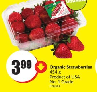 FreshCo Organic strawberries 454 g product of usa no.1 grade offer